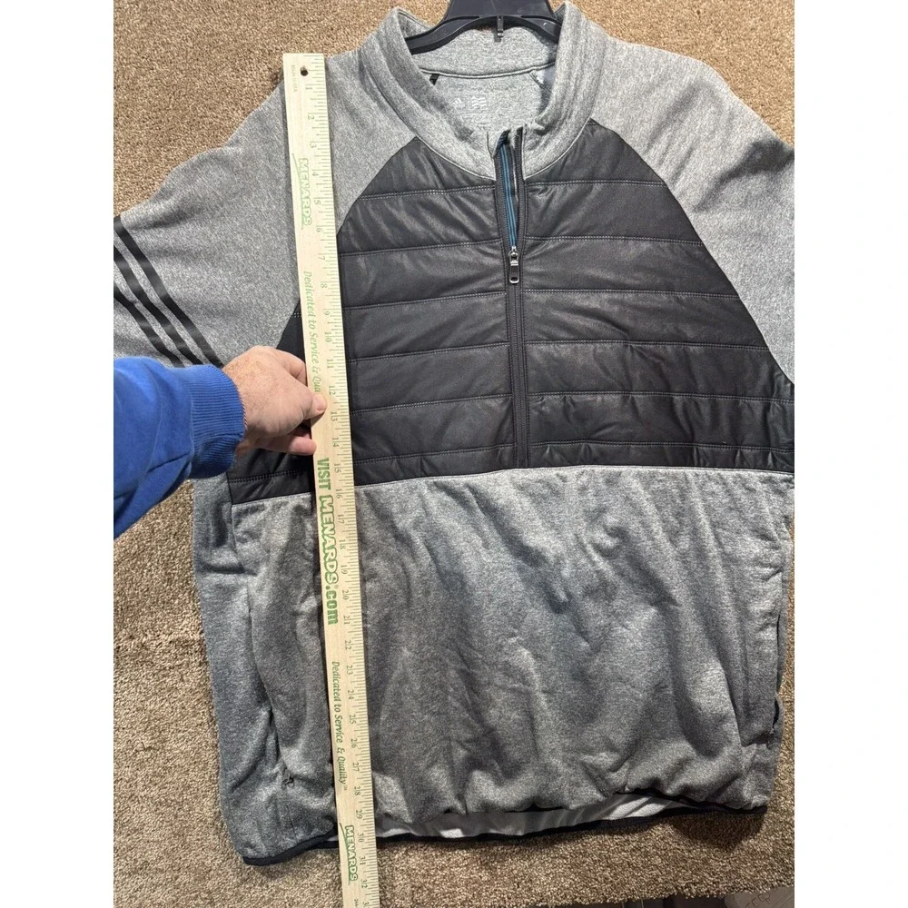 Adidas Golf sz‎ XL Climaheat Competition Quilted 1/4 zip Jacket Top